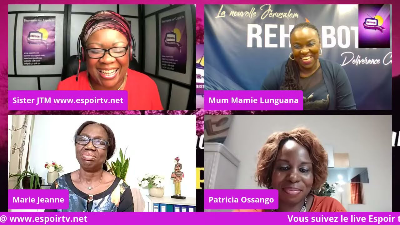 Emission "De vous à moi @ home" avec Patricia Ossango , Marie-Jeanne Way-way et Mamie Lunguana