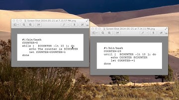 while loops and until loops (bash scripting)