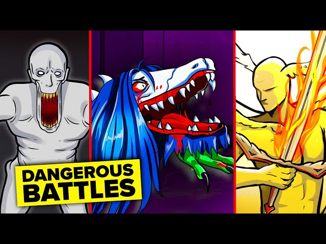 Most Dangerous SCP-682 Cross Test Battles (SCP Animation) 