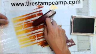 Tuesday's Tips & Techniques Embossed Scenic Backgrounds - www.thestampcamp.com