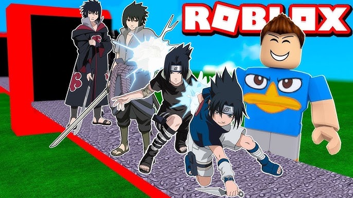 VIREI UM NINJA SUPER FORTE!! FÁBRICA DO SASUKE NO ROBLOX