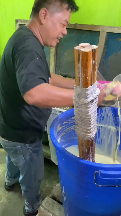 The stirring tool uses rattan wood
