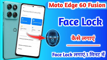 Moto Edge 60 Fusion  Face Lock || Moto Edge 60 Fusion  Mobile Me Face Lock Kaise Lagaye ||