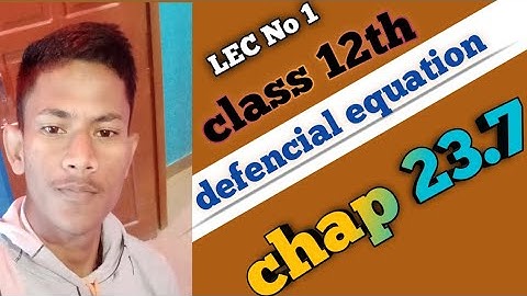 | kc Sinha| ex:- 23.7 Solution ❣️ defencial equation