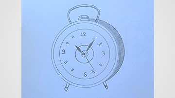 How To Draw Clock Step By Step (Very Easy) Drawing Video