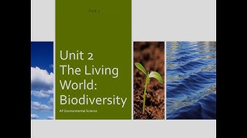 APES Unit 2 Lecture Part 2/5