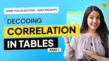Correlation Unveiled: A Tactical Approach to GMAT Table Analysis in GMAT Focus – Part 1