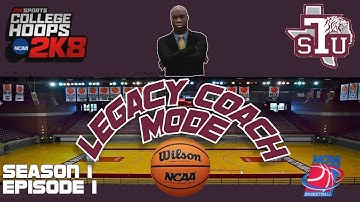 College Hoops 2K8 Legacy Coach Mode S1:E1 Season Setup