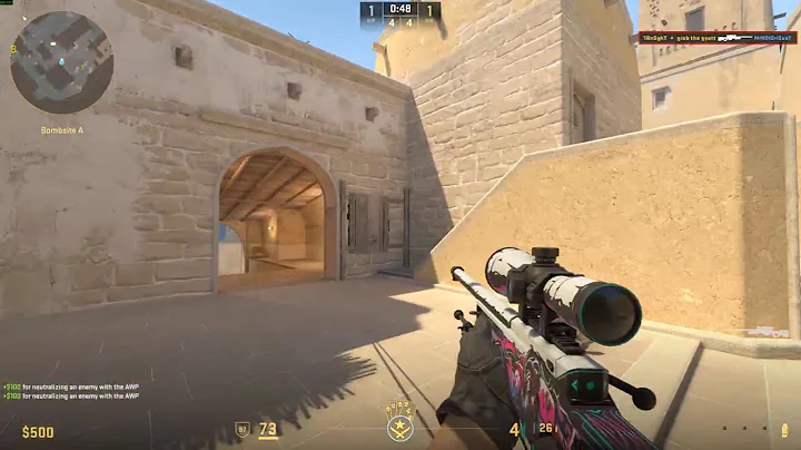 cs2 1v5 awp clutch after team mate said to save