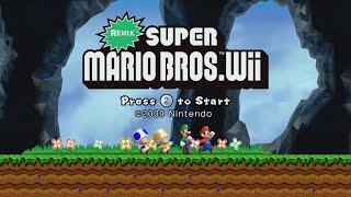 REMIX Super Mario Bros.Wii 100% Complete walkthrough