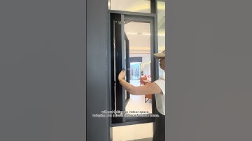 Outward-opening glass sash with invisible screen.  #home #homedecor #windows #architecture