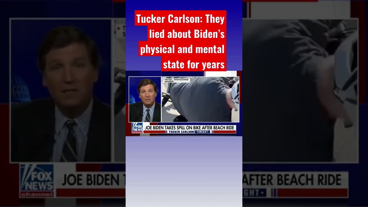 ⁣Tucker Carlson: Riding a bike is not as easy for Biden as it once was #shorts