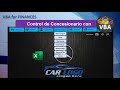 Control de Concesionario con VBA Excel