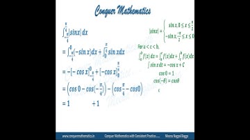Definite Integral of |sin x| w.r.t. x from -pi/4 to pi/4  - Integration - Class12 Mathematics