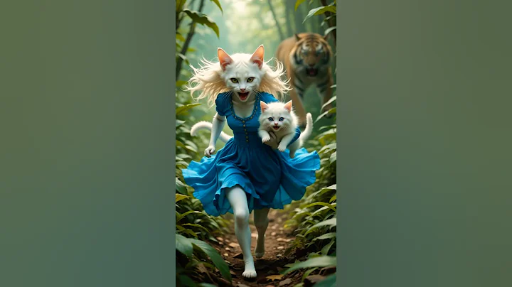 Video 7179861: tiger forest cat, forest cat cute kitten, forest cat cutecat, catlover forest, cat animals tiger, tiger chasing, giant cat