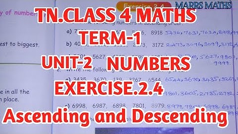 tn class 4 maths chapter 2 Numbers exercise 2.4/samacheer kalvi maths class 4/marrs maths