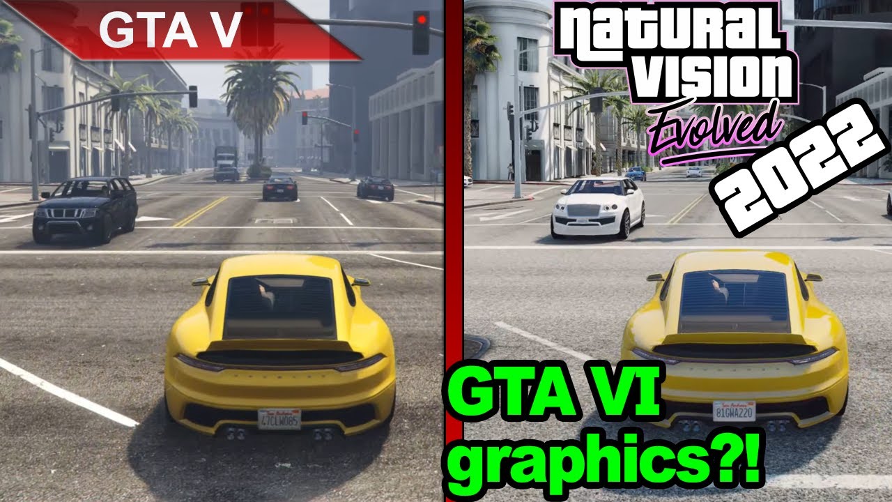 The Big Comparison Gta V Original Vs Naturalvision Evolved 2022 Pc