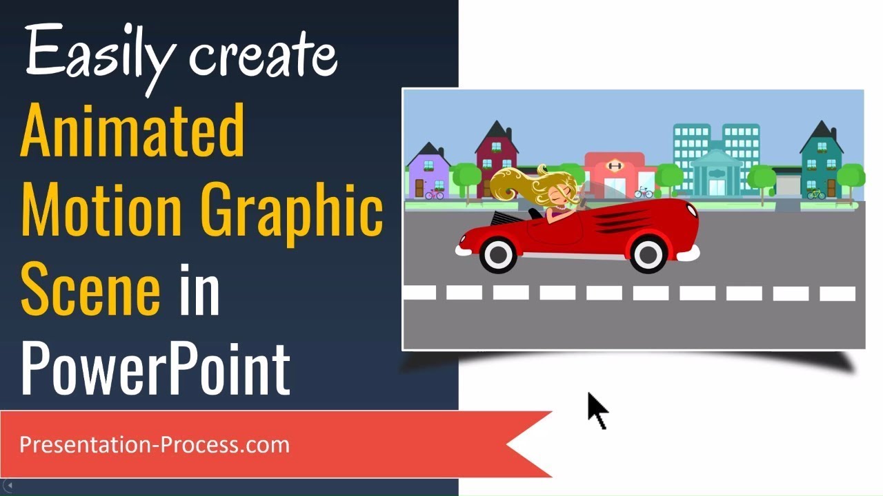 presentation with moving graphics