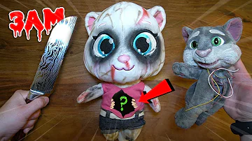 CUTTING TALKING ANGELA AND TOM DOLL AT SAME TIME AT 3AM!! *POSSESSED*