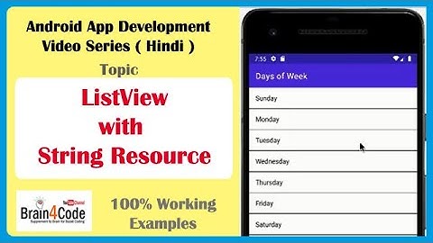 How to Create Scrollable List of Items Using ListView in Android with Java | Hindi | Easy Method
