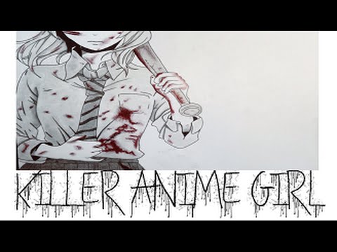 anime killer girl drawing