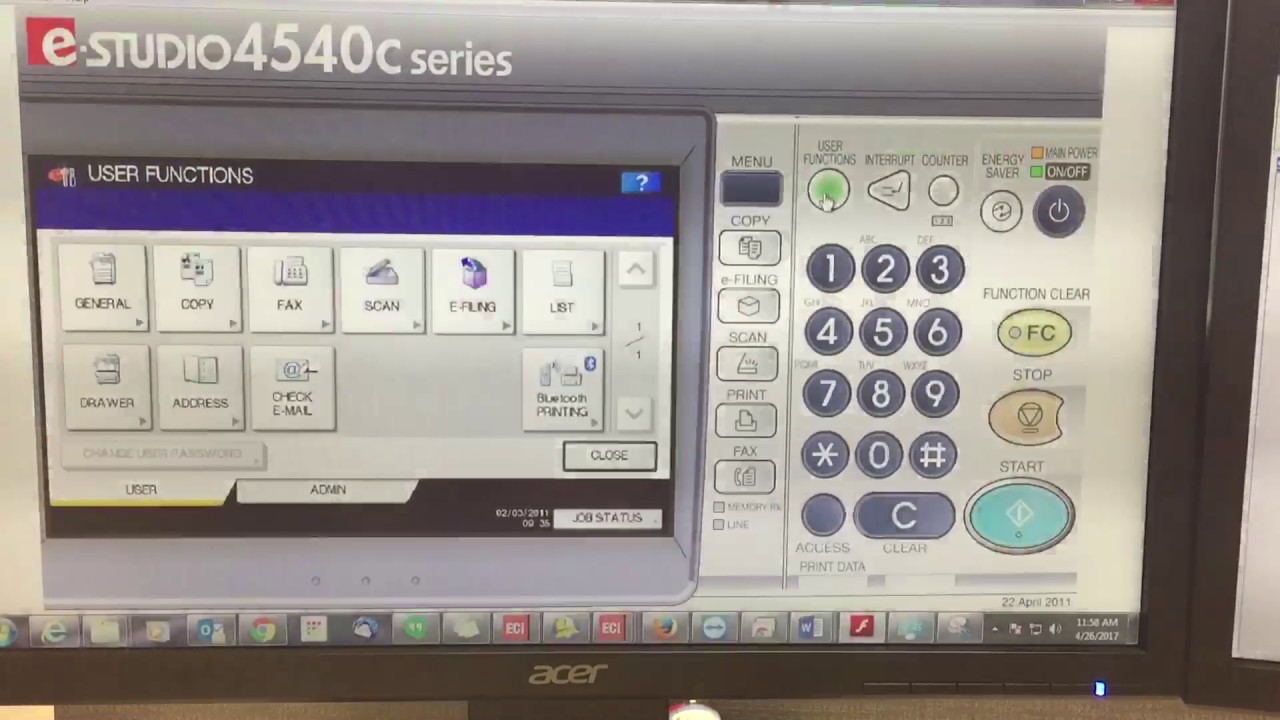 F様　確認専用ページ Turn on fax confirmation report toshiba copier old version - YouTube