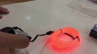 İp Neon, Fitilli Neon, Işık, El Wire, Glow Wire, Tanıtım, El Neon, Unboxing, Diy,