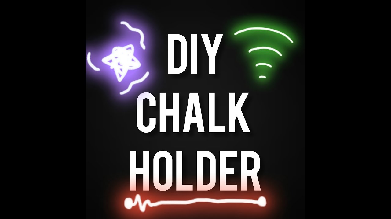 Diy chalk holderno cost chalk holder at homeeasiest chalk holder ever