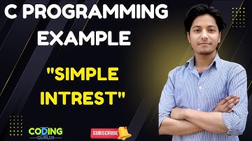 Simple interest code from c programming language