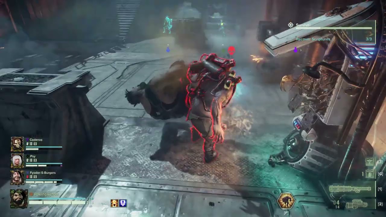 Warhammer 40,000  Darktide - Mutant manhandles me