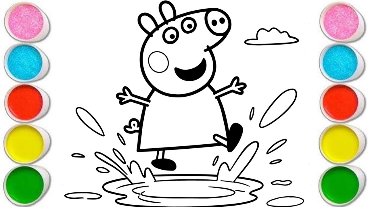 Peppa Pig Drawing, Painting & Coloring For Kids and Toddlers_ Child Art