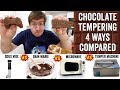 Chocolate Tempering: 4 different ways compared
