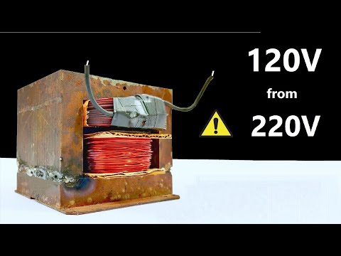 2000W - 220 volt til 120 volt vekselstrømsadapter med mikrobølgeovn trappetransformator