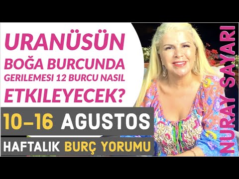 Haftalık Burç Yorumu - 10-16 Ağustos - Uranüs Retrosu