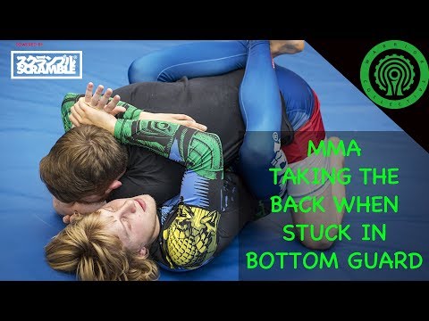 MMA Training - Taking the Back from bottom Closed Guard Tutorial