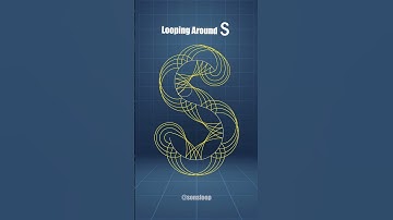 Looping around S | Roulette Curve | Math Art 🎨✨ #shorts #mathart #generativeart #roulettecurves