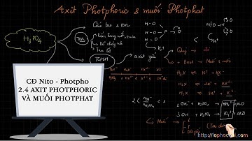 [Hóa học 11 cơ bản và nâng cao] CĐ Nito - Photpho 2.4 AXIT PHOTPHORIC VÀ MUỐI PHOTPHAT