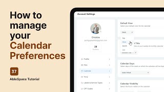 How to manage your Calendar Preferences in AbleSpace