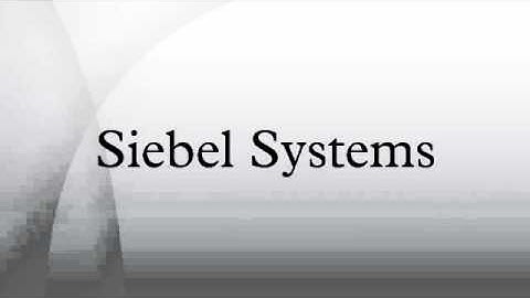 Siebel Systems