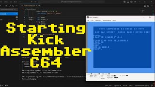 Use Kick Assembler and Visual Studio Code to write Commodore 64 Assembly Language