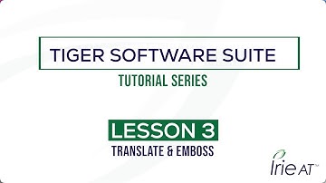 Tiger Software Suite v8: Tutorial Series, Lesson 3 - Translate & Emboss
