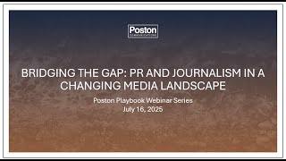 Bridging the Gap: PR and Journalism in a Changing Media Landscape