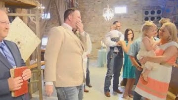 Groom Has Priceless Reaction to Seeing His Bride