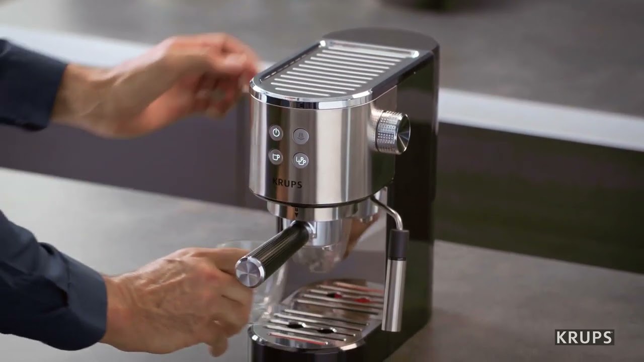 Krups espresso Virtuoso XP442 - YouTube