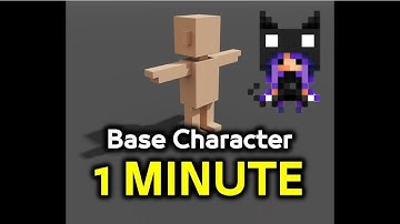 Make a character in 1 MINUTE - Magica Voxel