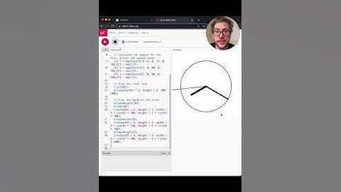 codes an analog clock! Sort of?! #chatgpt #code #fyp