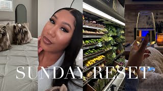 SUNDAY RESET | CLEAN WITH ME, GROCERY SHOPPING, COOKING, SELF CARE + MORE!