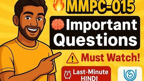 MMPC 015 Last Minute Prep + Important Questions | IGNOU MBA July 2025