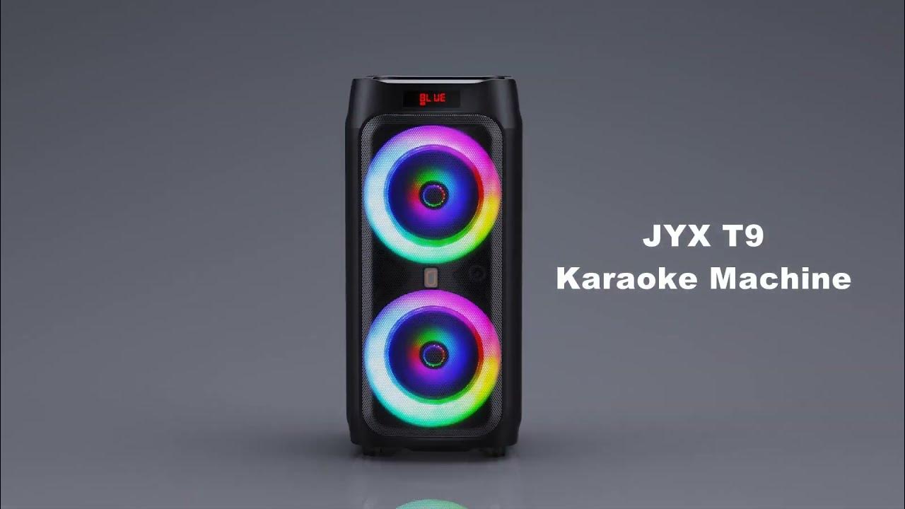 JYX T9 500W Karaoke Machine With Two Wireless Microphones YouTube