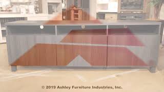 Yarlow Gray 70 inches Large TV Stand from Signature Design by Ashley
